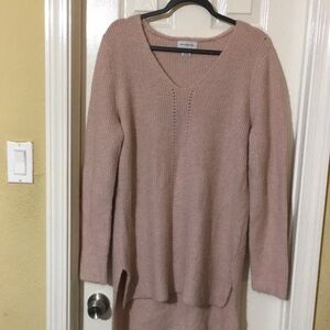 Pink V-Neck Sweater